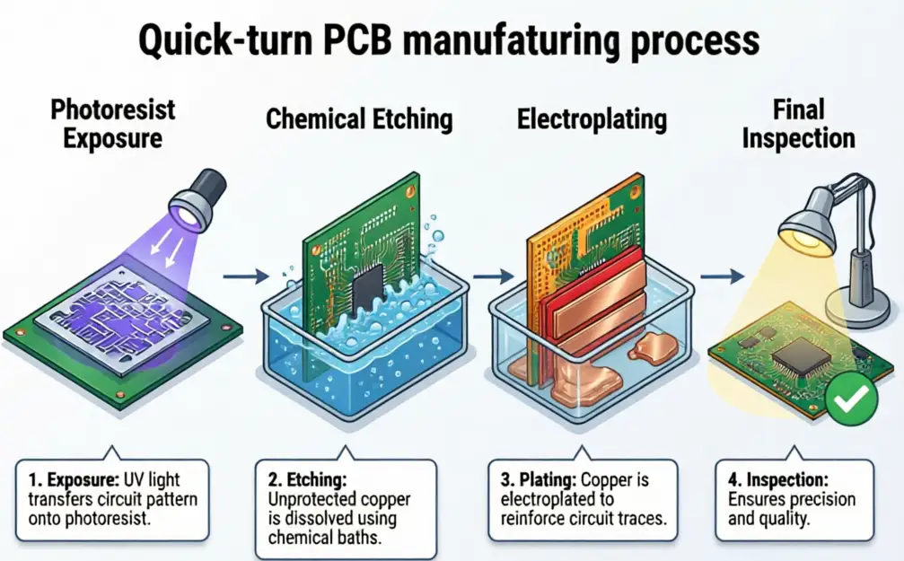 Quick-turn PCB Sample-Manufacturing process