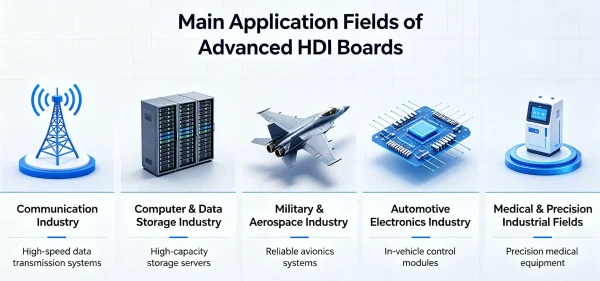 Main Application Fields of Advanced HDI Boards