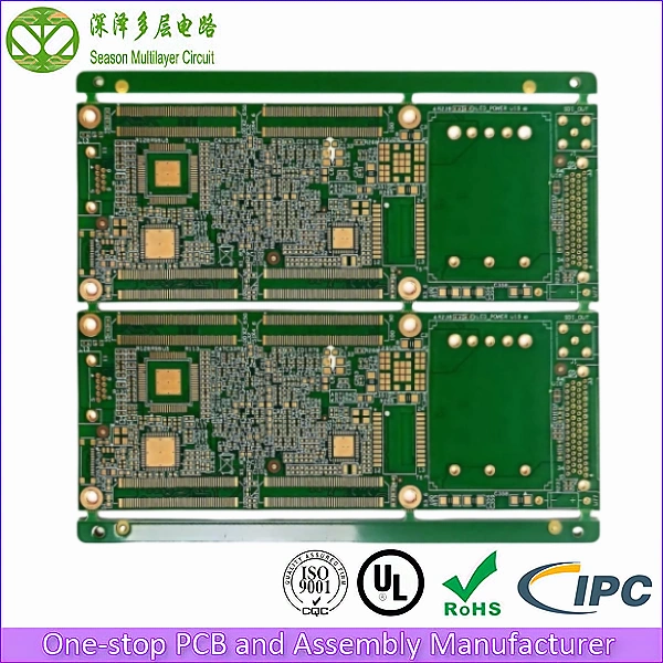 14-Layer 2-Stage HDI Prototype PCB bottom view
