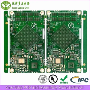 10-Layer 2-Stage HDI Prototype PCB top view
