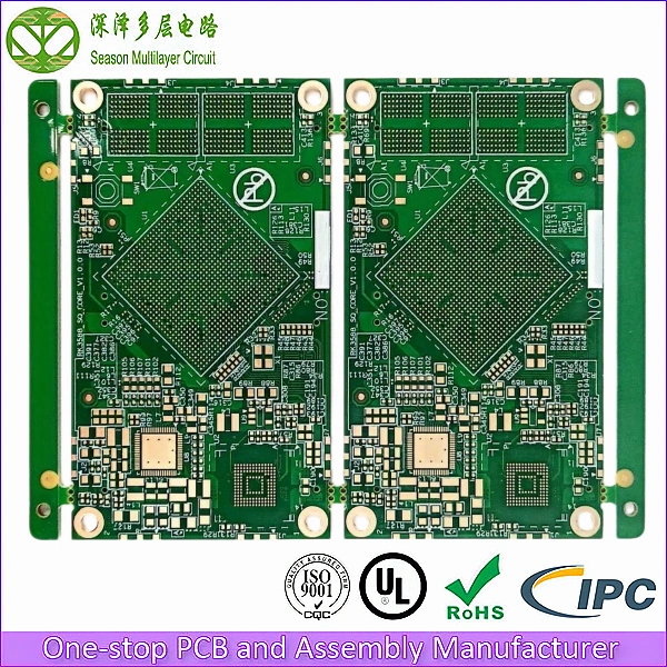 10-Layer 2-Stage HDI Prototype PCB top view