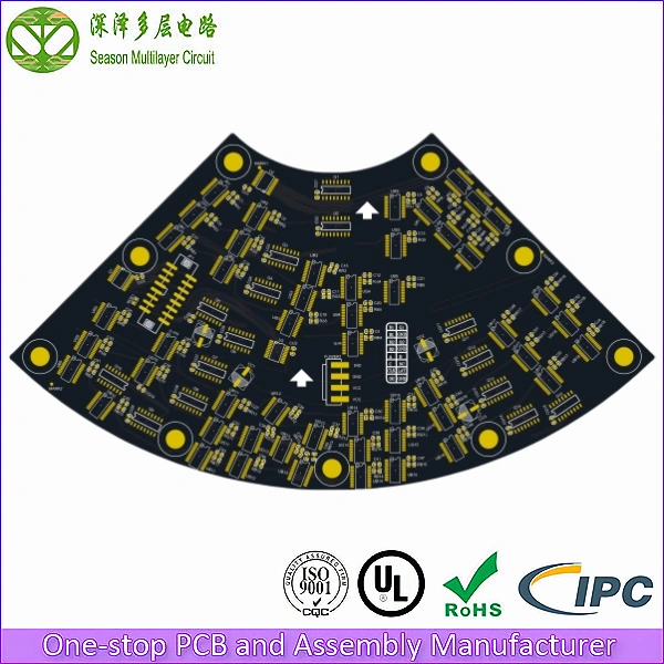 4-Layer 1-Stage HDI Irregular LED Display PCB bottom view