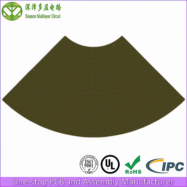 4-Layer 1-Stage HDI Irregular LED Display PCB top view