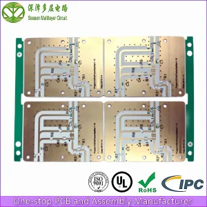 Double-sided Rogers high-frequency PCB top view