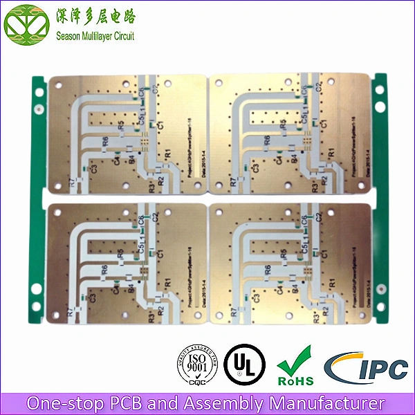 Double-sided Rogers high-frequency PCB top view