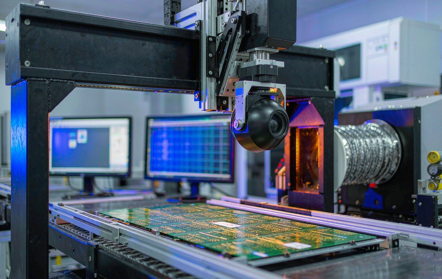 Automated optical inspection of a multilayer PCB during production